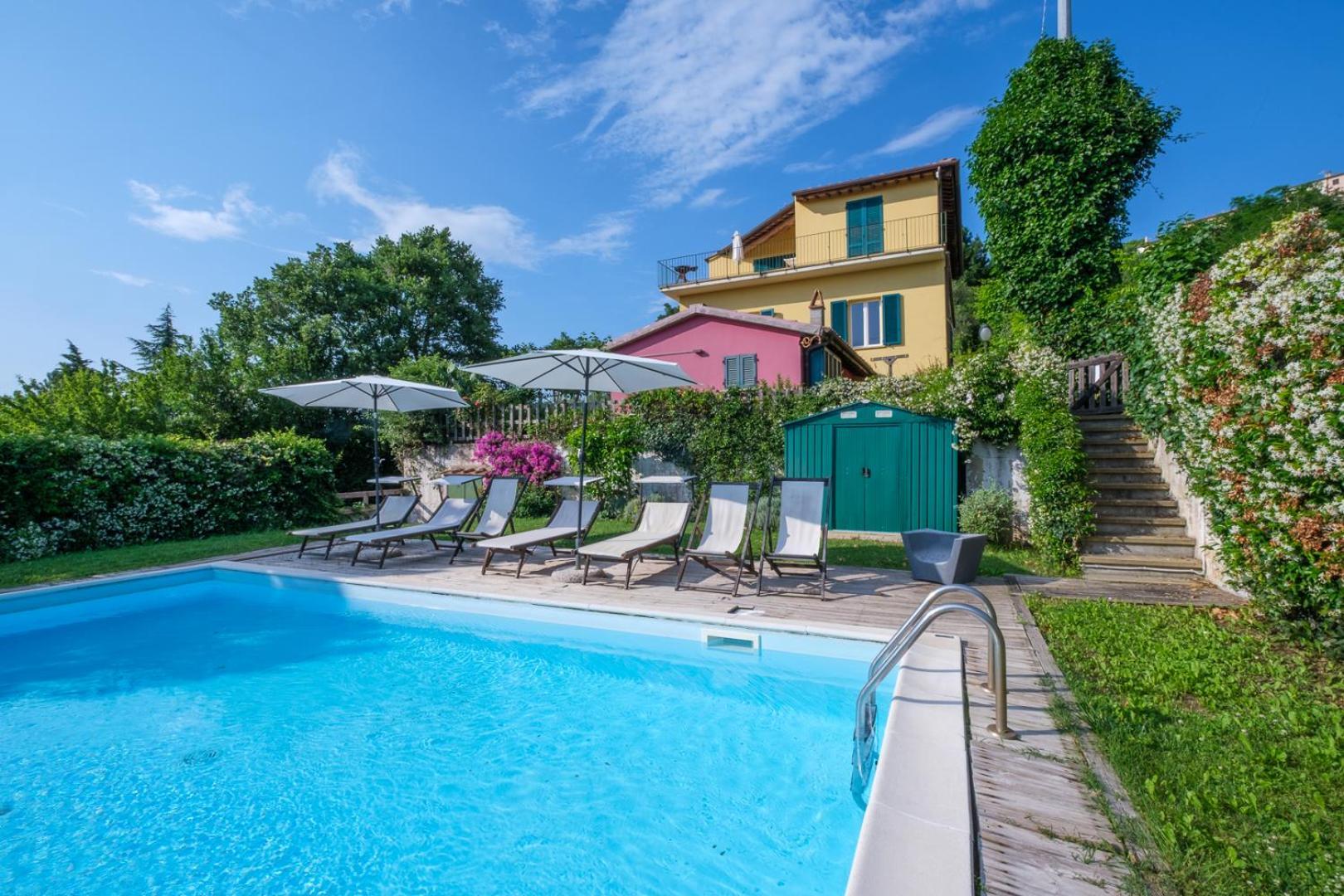 Villa Di Campagna 10 Posti Con Piscina Privata Castellina Marittima Luaran gambar